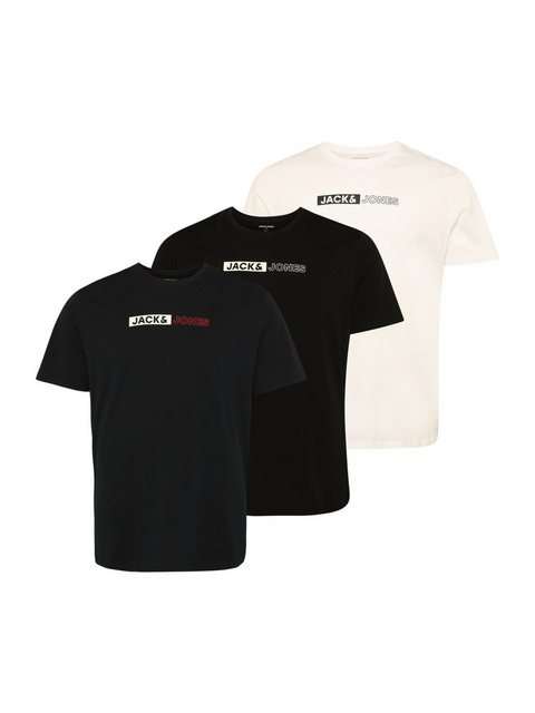 Jack & Jones Plus T-Shirt JJECorp (3-tlg) günstig online kaufen