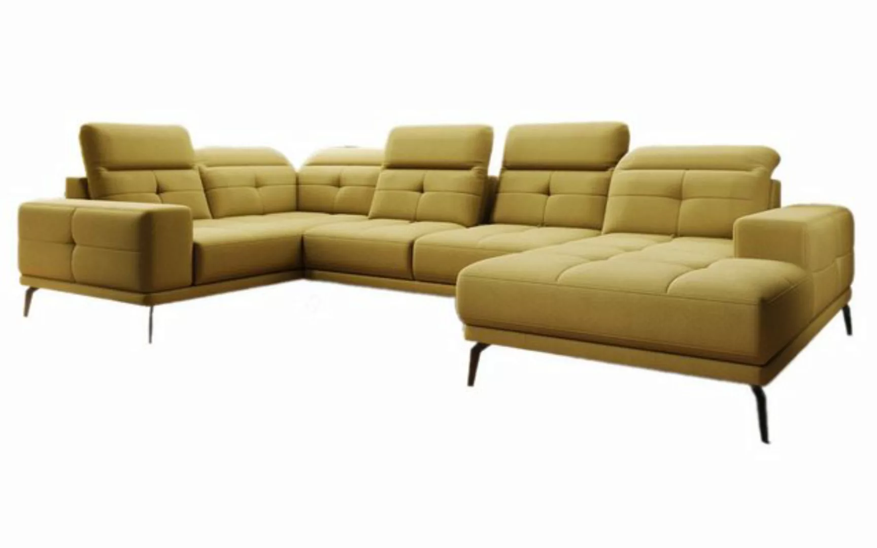 Luxusbetten24 Sofa Designer Sofa Nerio, mit verstellbarer Kopf- und Rückenl günstig online kaufen