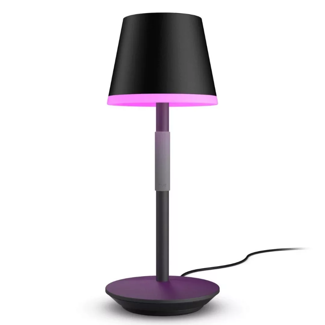 Philips Hue Go LED-Tischleuchte mit Schirm schwarz günstig online kaufen