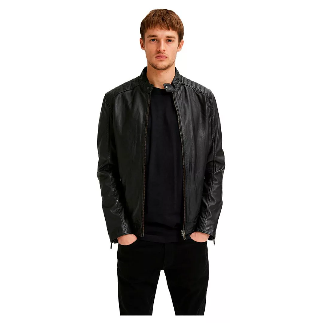 Selected Iconic Racer-lederjacke S Black günstig online kaufen