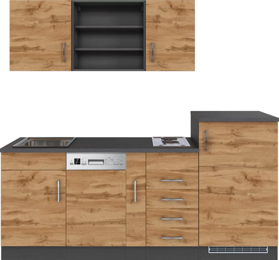 KOCHSTATION Küche "KS-Mali", Breite 210 cm, mit E-Geräten günstig online kaufen