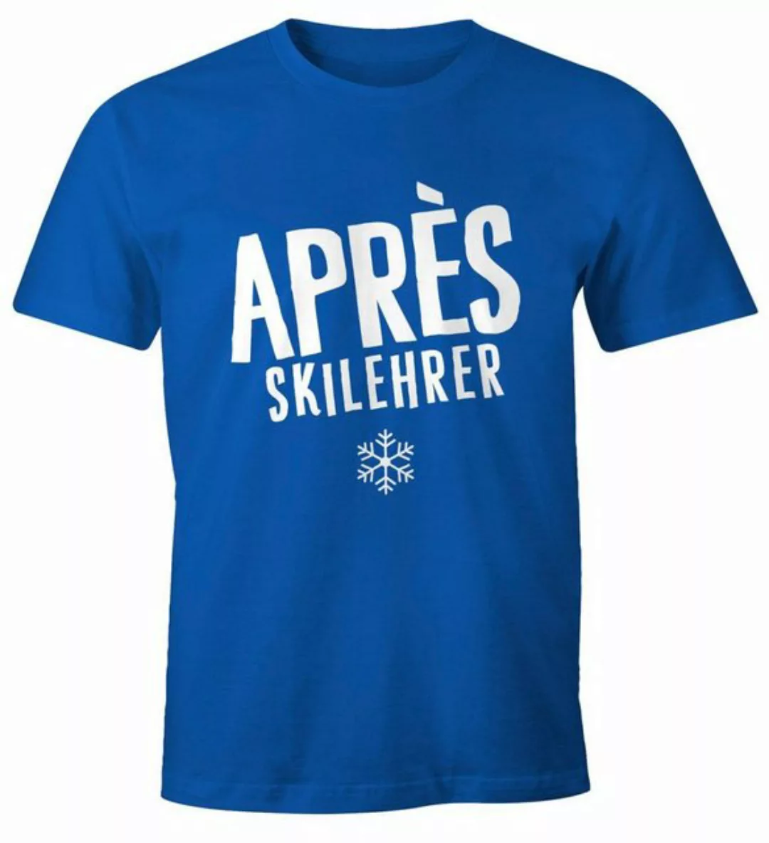 Print-Shirt Apres-Ski Lehrer Herren T-Shirt Fun-Shirt Moonworks® mit Print günstig online kaufen