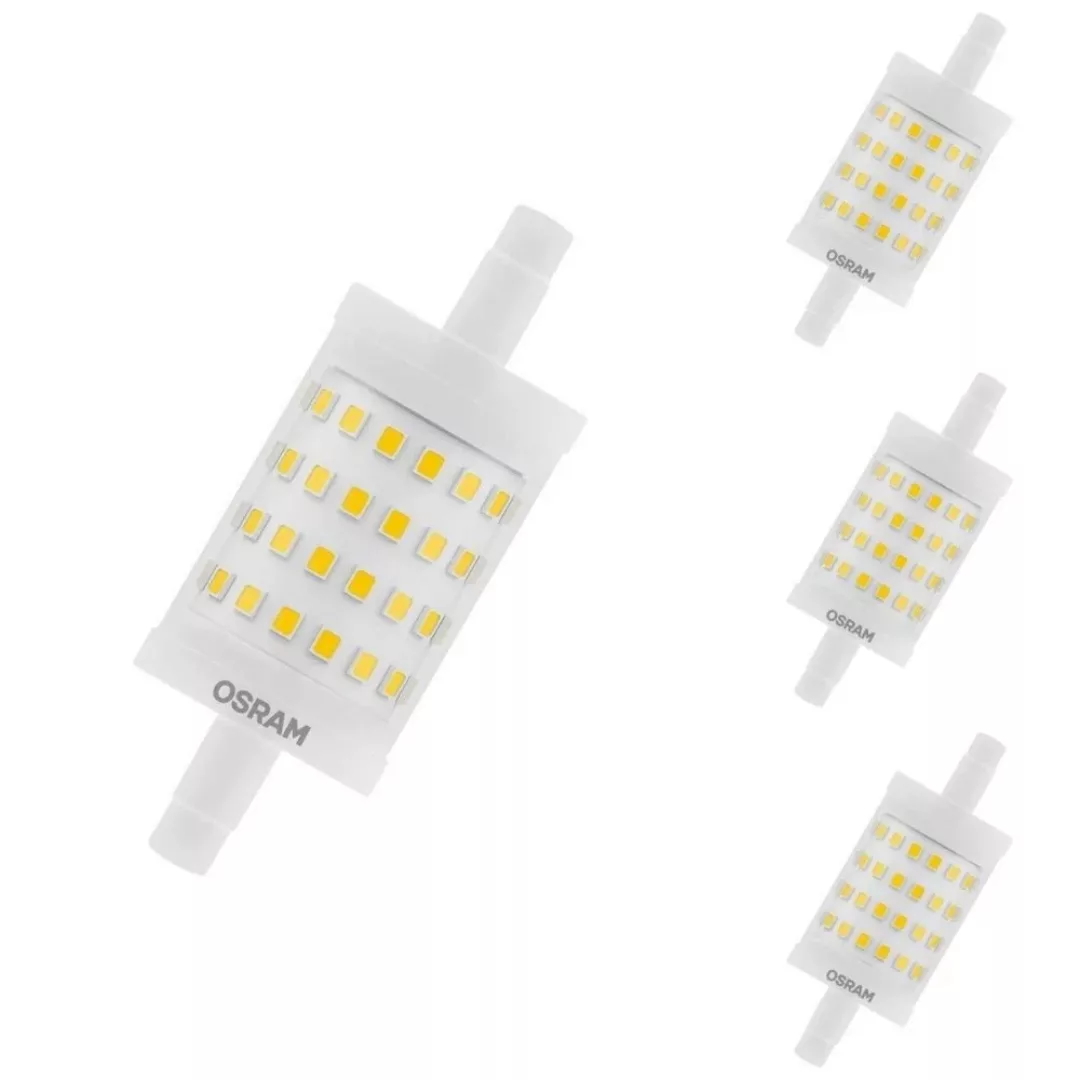 Osram LED Lampe ersetzt 75W R7S Röhre - R7S-78 in Weiß 9,5W 1055lm 2700K di günstig online kaufen