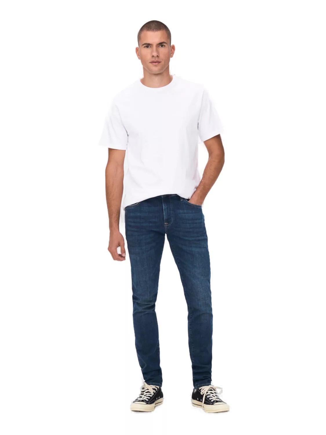 Only & Sons Herren Jeans ONSLOOM SLIM 4514 - Slim Fit - Blau - Dark Blue De günstig online kaufen