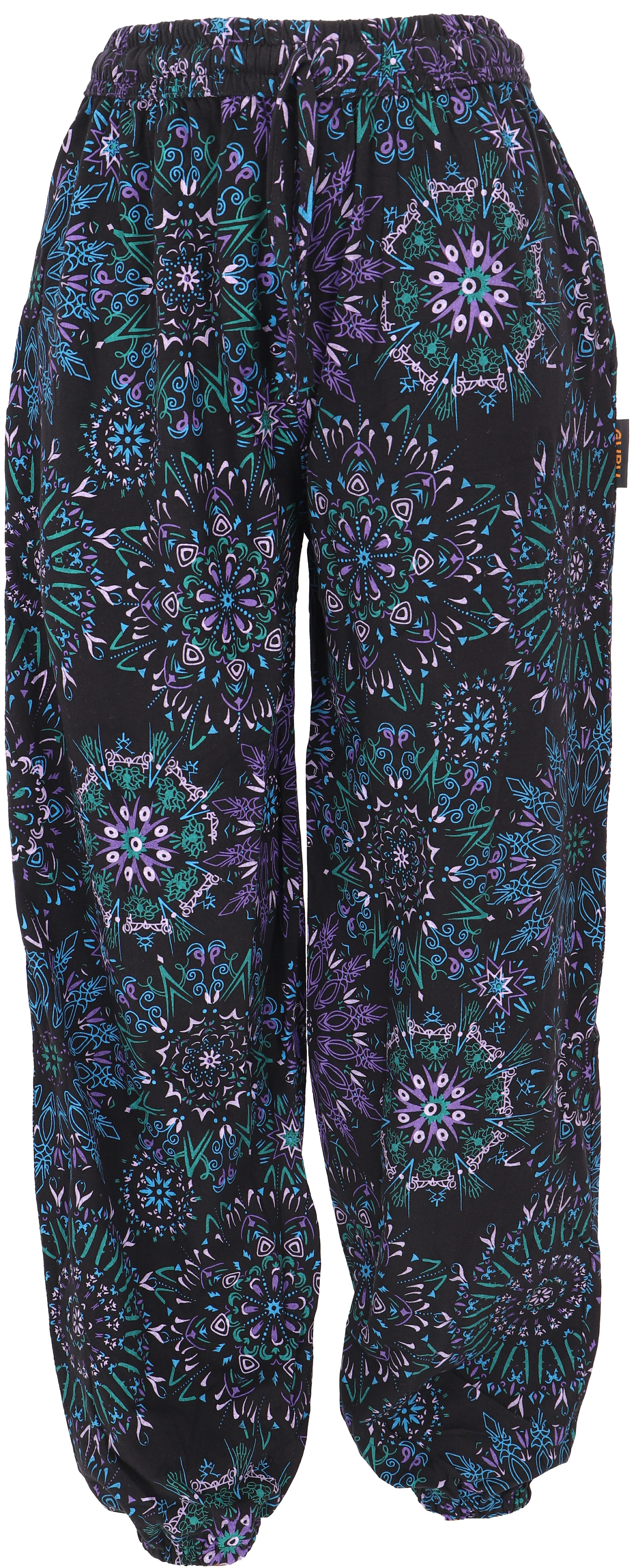 Guru-Shop Relaxhose Weite Pluderhose mit Boho günstig online kaufen