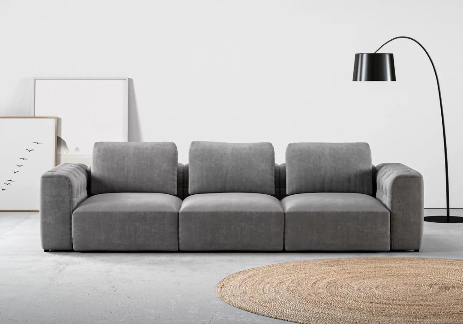 RAUM.ID 3-Sitzer "Cushid", Modulsofa, bestehend aus 3 Teilen, Breite 300 cm günstig online kaufen