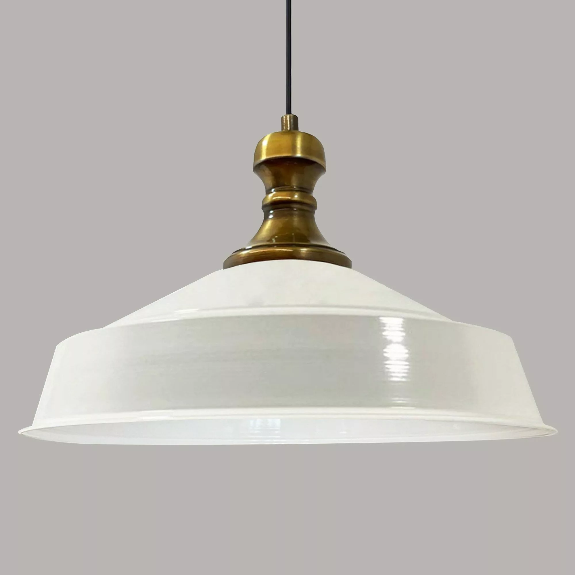 Bamyum Pendelleuchte Metall Ø41 cm, Weiß günstig online kaufen