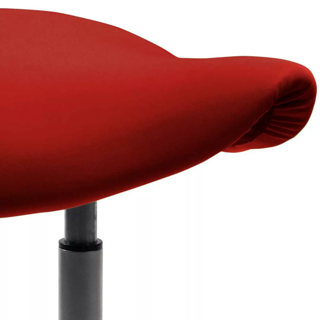 Roter Pendelhocker mit Sattelsitz Made in Germany günstig online kaufen