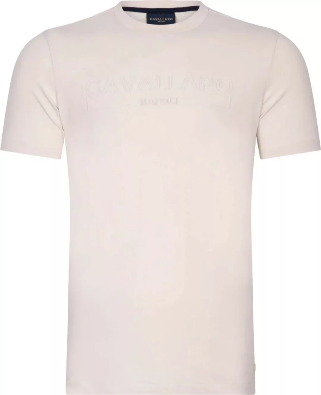 Cavallaro Beciano T-Shirt Logo Ecru - Größe M günstig online kaufen