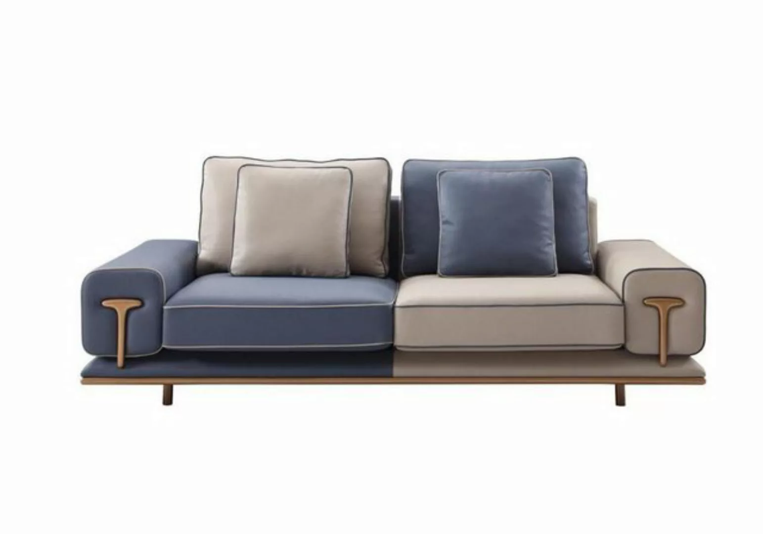 Xlmoebel Sofa Modernes 3-Sitzer Polstersofa aus Textil für das luxuriöse Wo günstig online kaufen