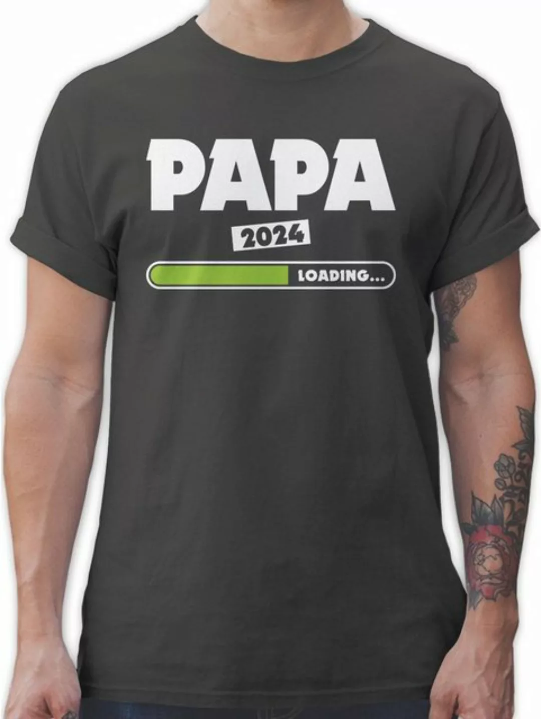 Shirtracer T-Shirt Papa loading 2024 grün Papa günstig online kaufen