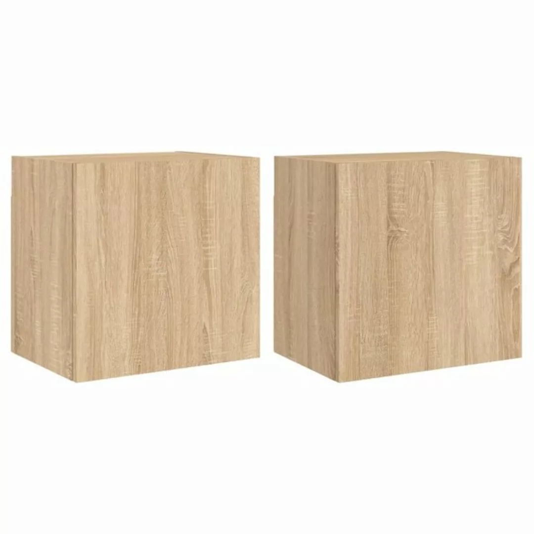 vidaXL Hängeschrank Wandschränke 2 Stk Sonoma Eiche 40,5x30x40 cm Spanplatt günstig online kaufen