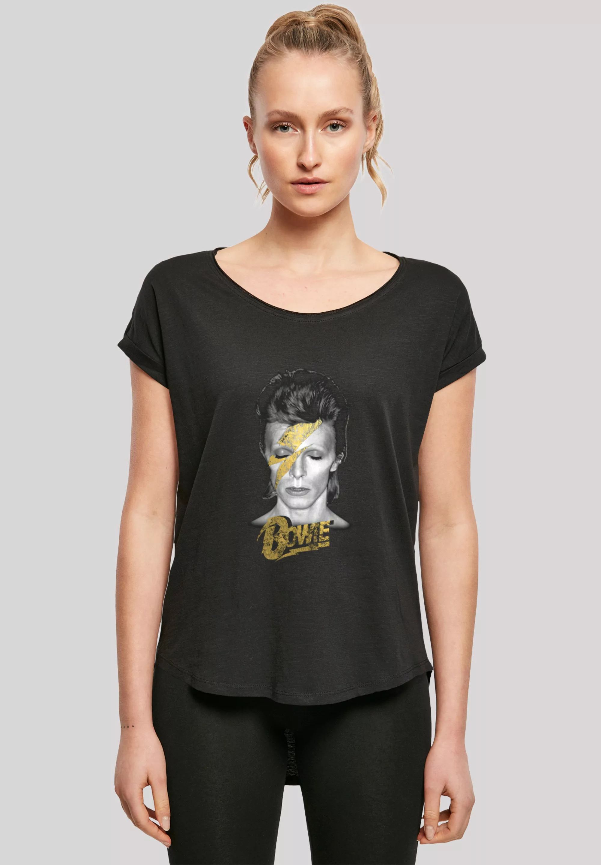 F4NT4STIC T-Shirt "David Bowie Aladdin Sane Gold Bolt", Print günstig online kaufen