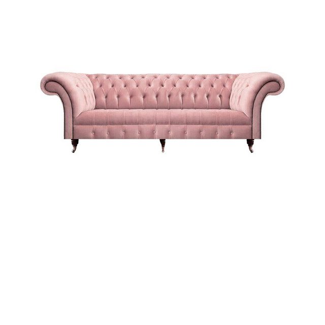 JVmoebel Chesterfield-Sofa Luxus Rosa Design Modern Chesterfield Sofagarnit günstig online kaufen