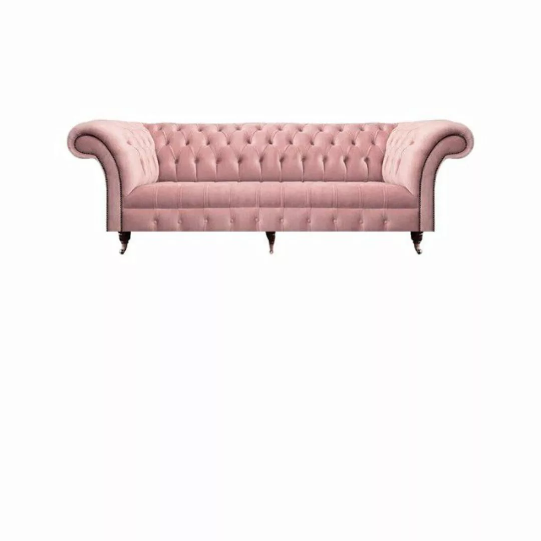 JVmoebel Chesterfield-Sofa Luxus Rosa Design Modern Chesterfield Sofagarnit günstig online kaufen