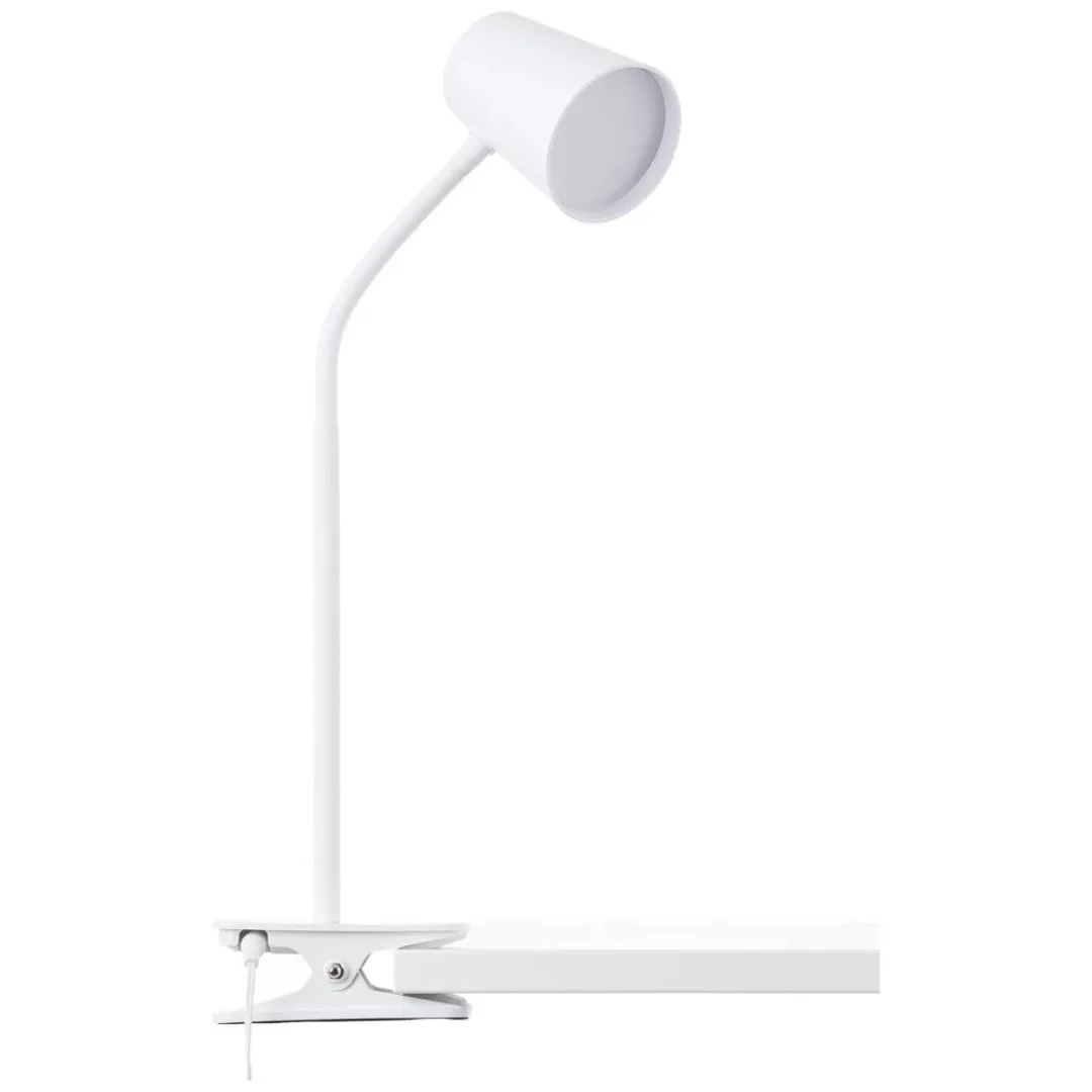 LED-Klemm-Tischleuchte Adda weiß 3-stufig dimmbar günstig online kaufen