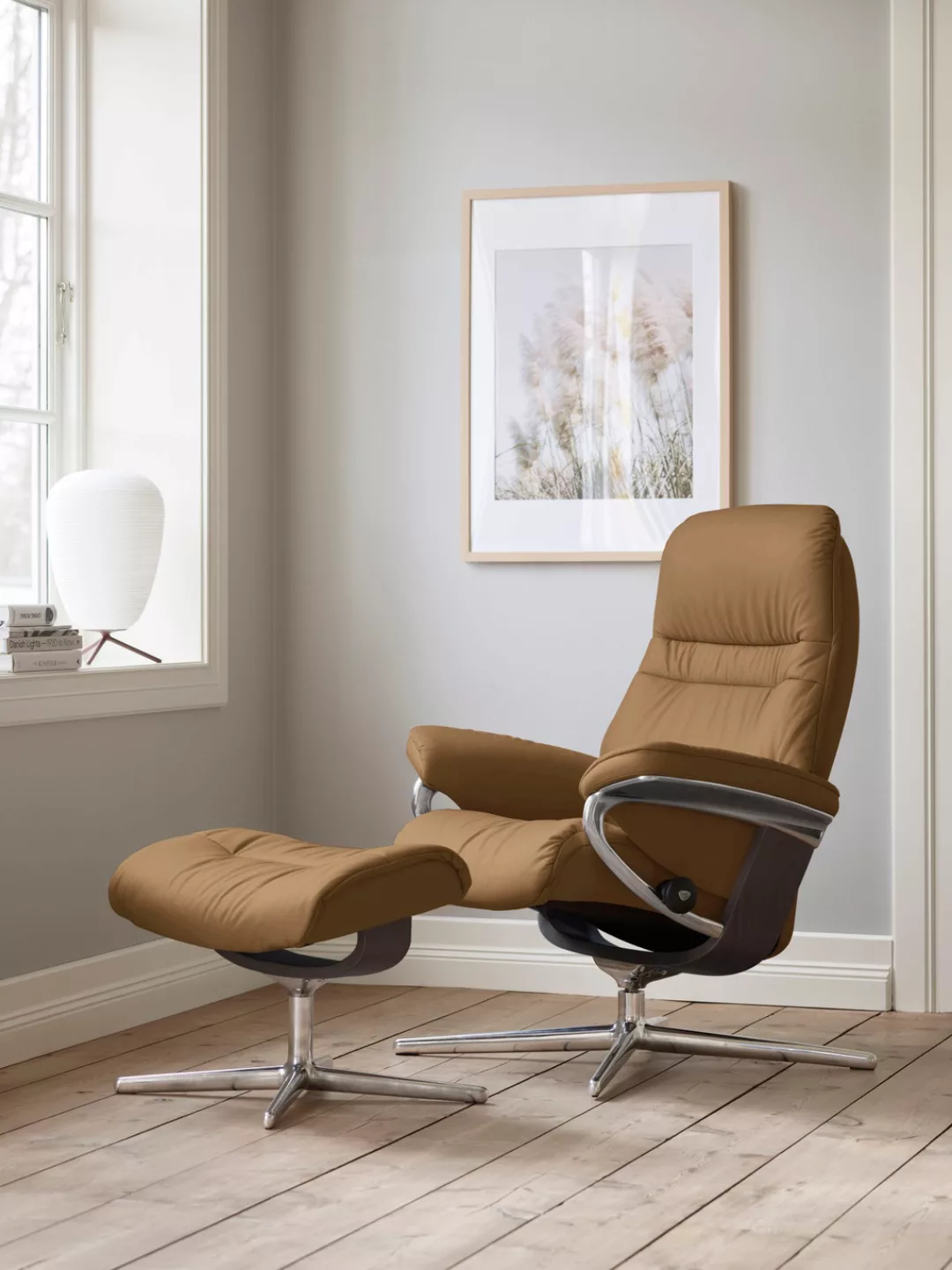 Stressless Relaxsessel "Sunrise", mit Cross Base, Größe S, M & L, Holzakzen günstig online kaufen