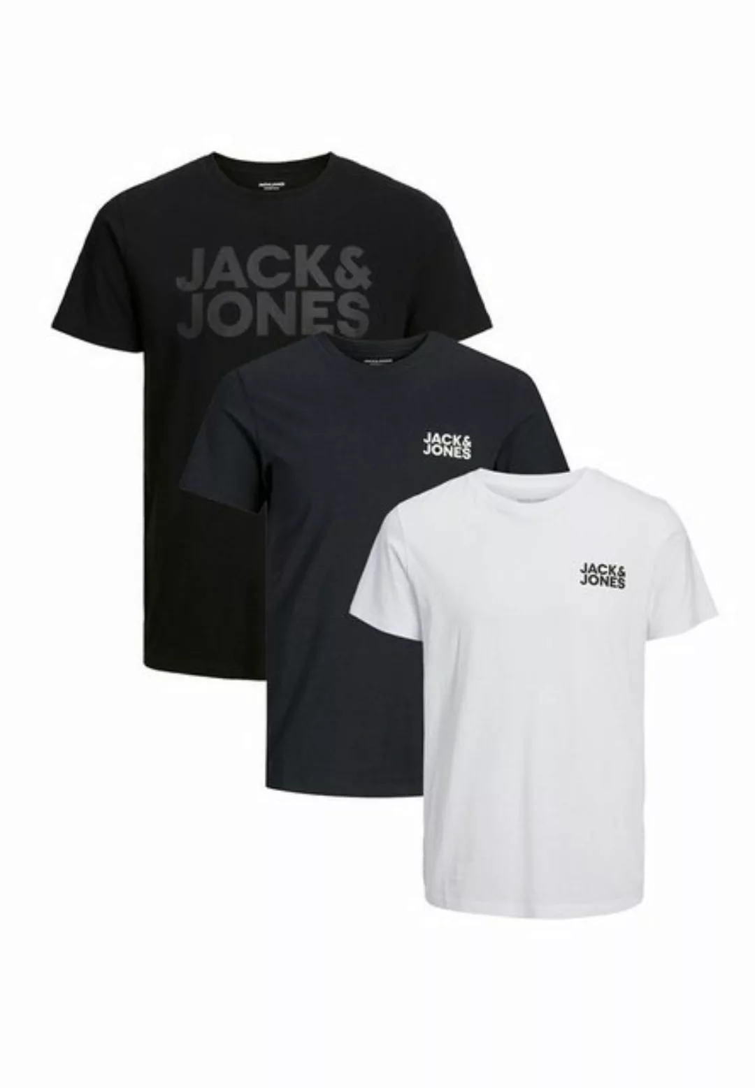 Jack & Jones T-Shirt 3er Pack Corp (Spar-Set, 3-tlg) T-Shirt - Baumwolle - günstig online kaufen