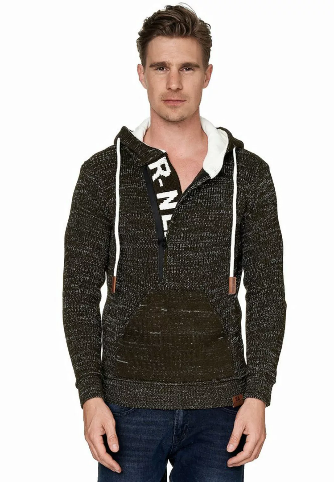 Rusty Neal Kapuzensweatshirt, mit stylischem Ausschnitt günstig online kaufen