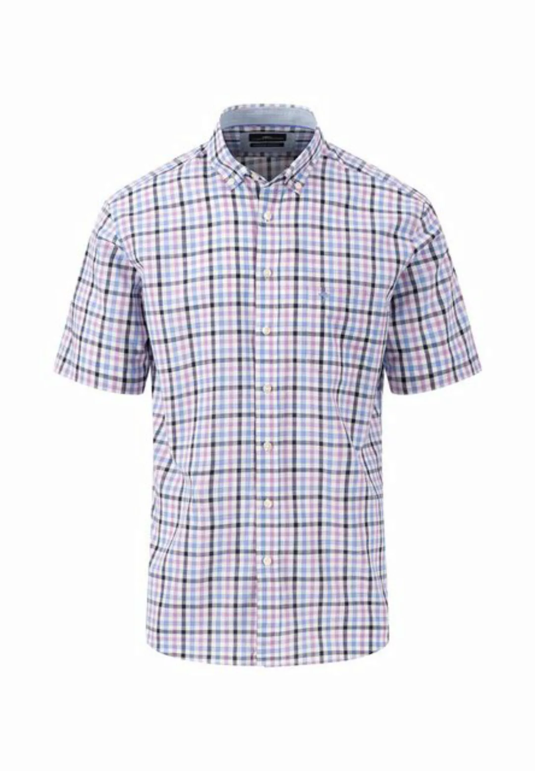 FYNCH-HATTON Kurzarmhemd Summer Slub Checks günstig online kaufen