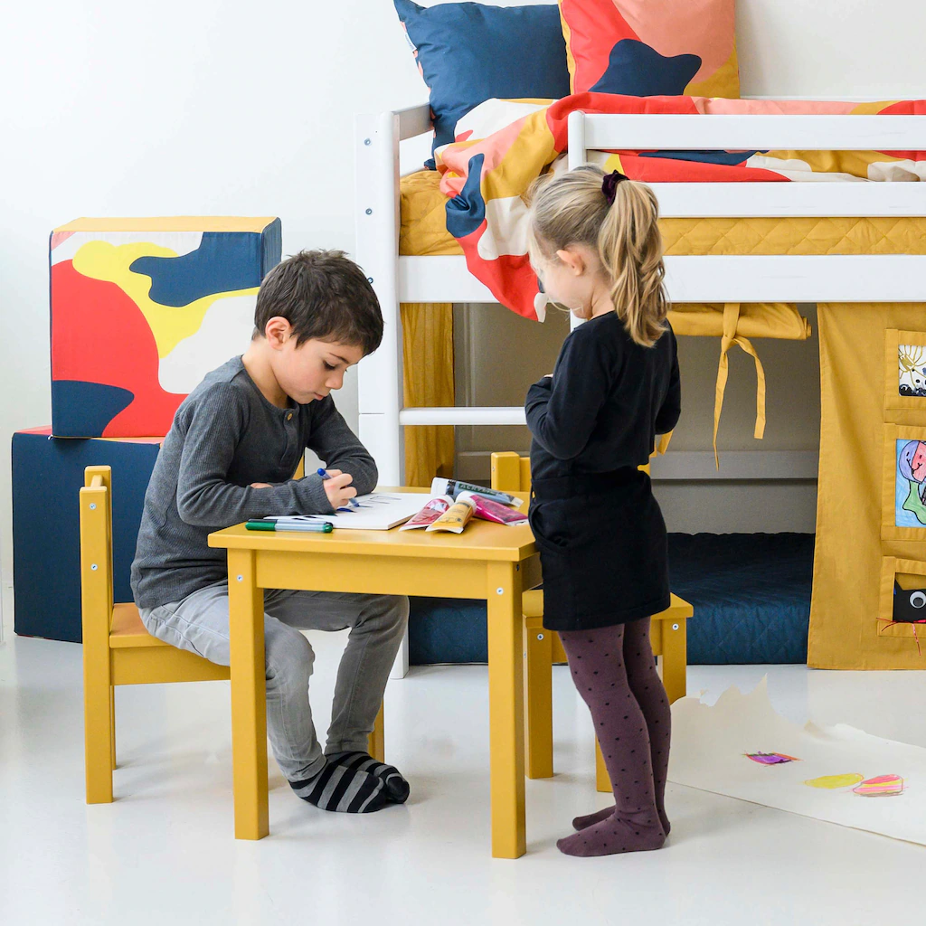 Hoppekids Kindersitzgruppe »MADS Kindersitzgruppe«, (Set, 5 tlg., 1 Tisch, günstig online kaufen