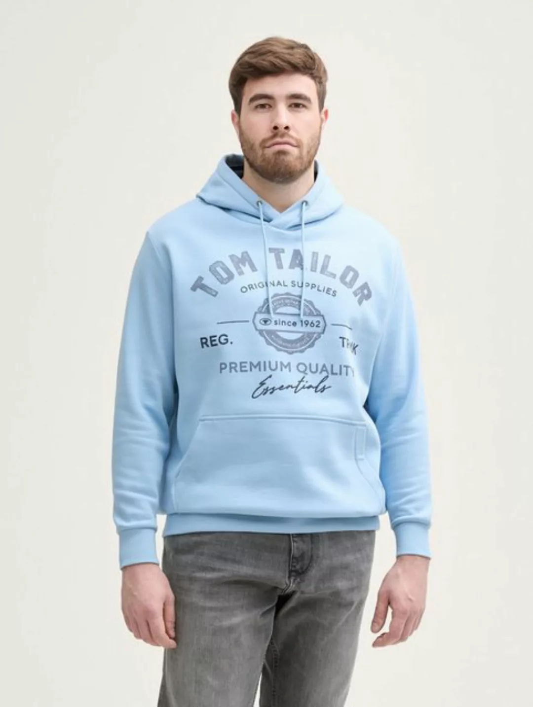 TOM TAILOR PLUS Sweatshirt Plus Size - Hoodie mit Logo Print günstig online kaufen