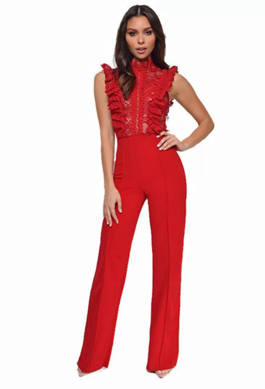 CHENIN 7/8-Overall Women's High Neck Fashion Straight Women's Jumpsuit Ärme günstig online kaufen