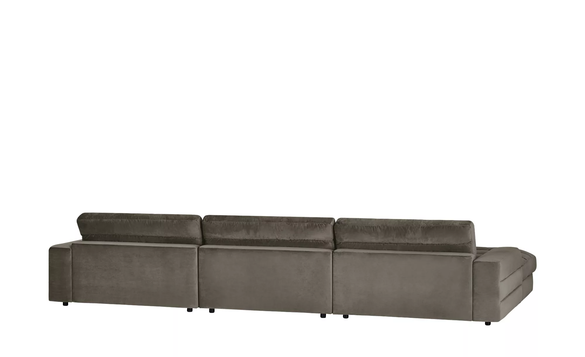 Ecksofa Samt  Scarlatti ¦ grau ¦ Maße (cm): B: 416 H: 83 T: 205 Polstermöbe günstig online kaufen