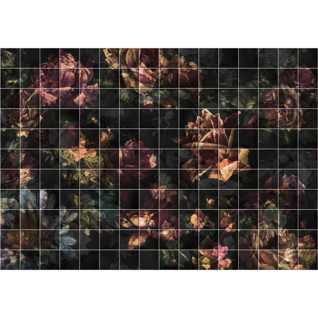 Sanders & Sanders Fototapete Blumen Multicolor 400 x 280 cm 612075 günstig online kaufen