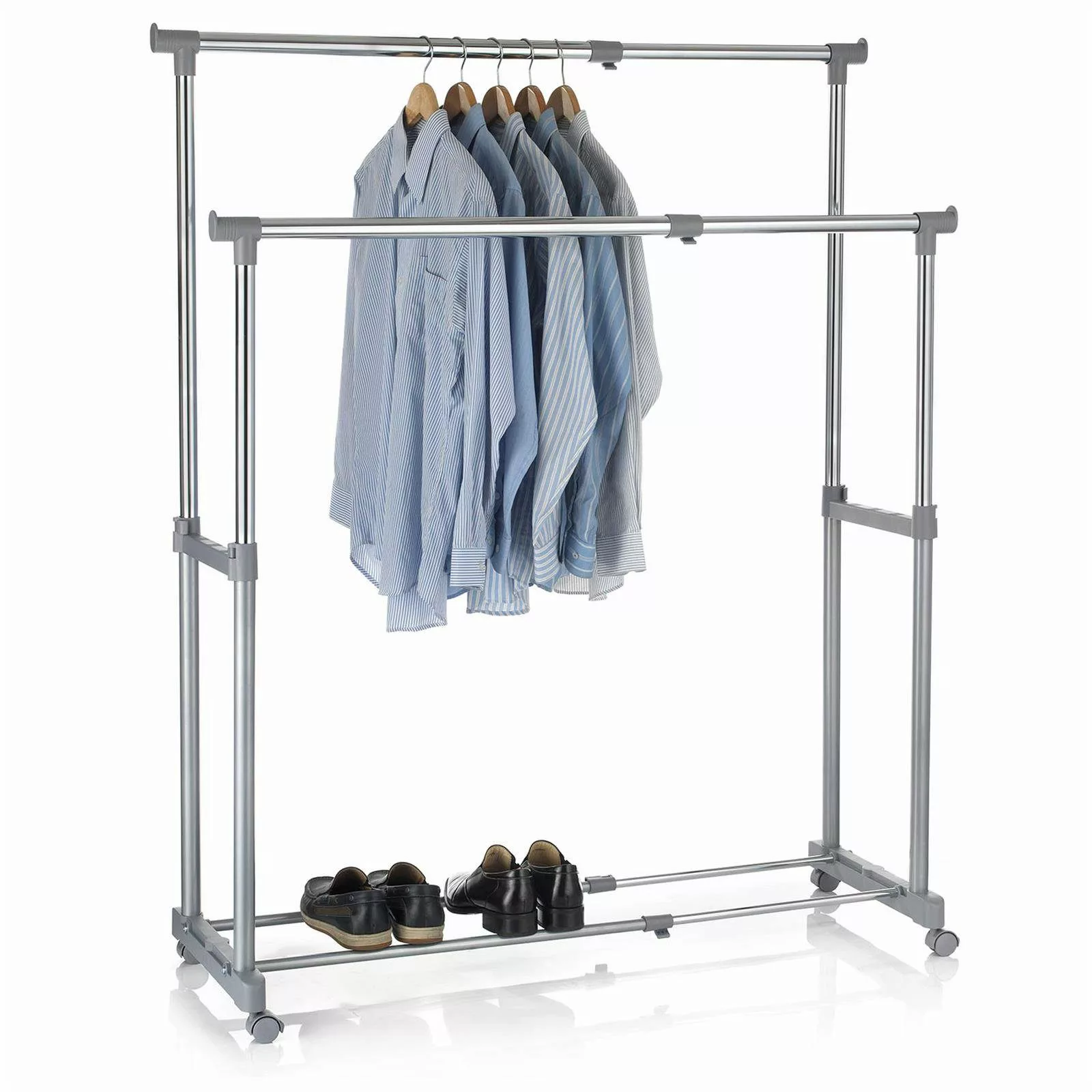 CARO-Möbel Garderobenständer CASA, Rollgarderobe Garderobenständer Kleiders günstig online kaufen