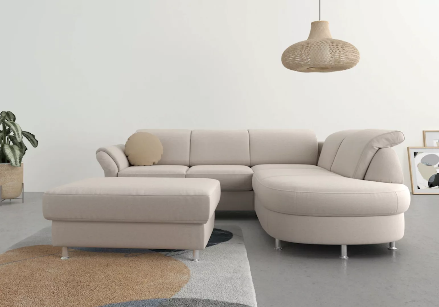 sit&more Ecksofa Apulia L-Form, wahlweise Bettfunktion, Bettkasten und Kopf günstig online kaufen