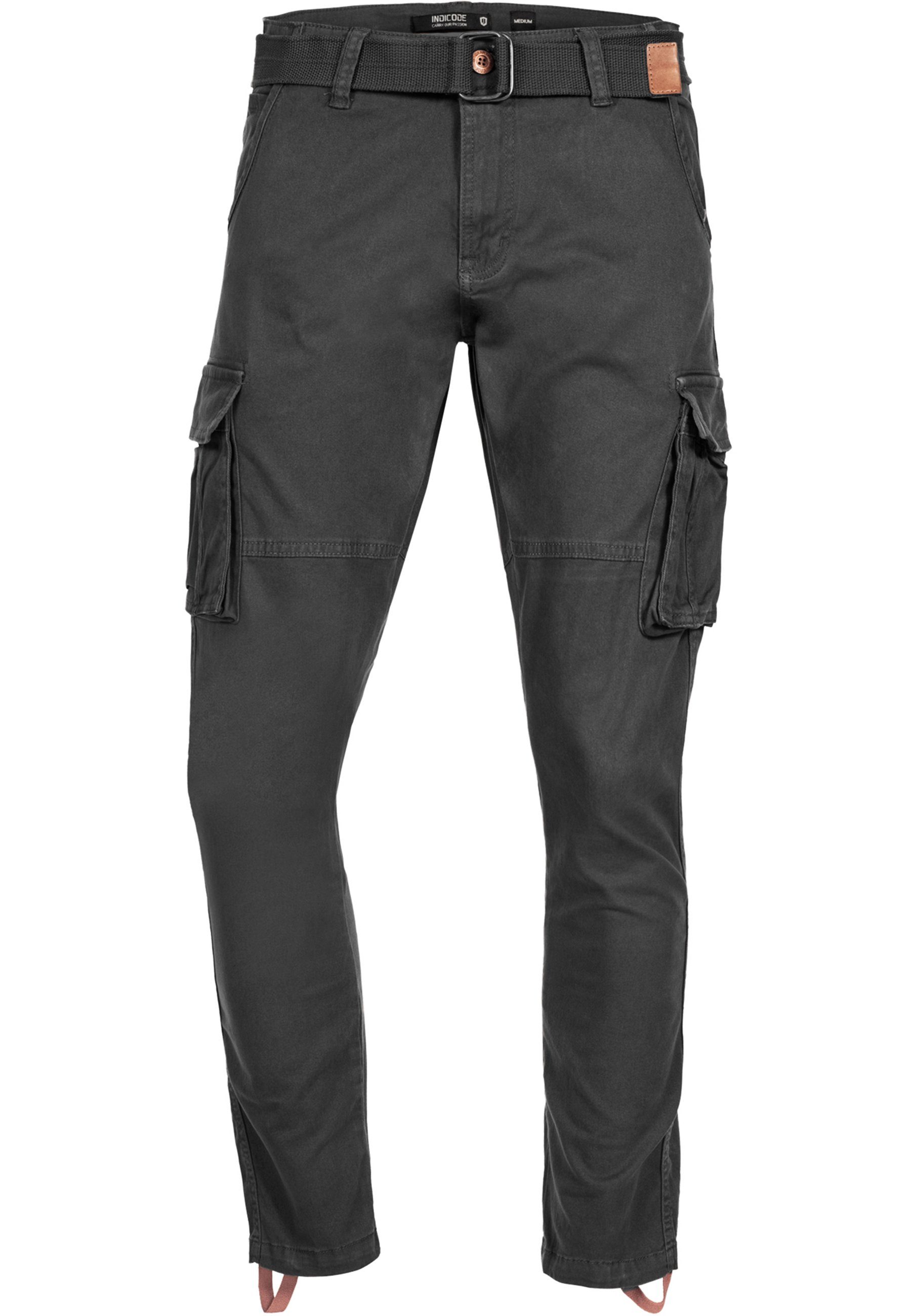 Indicode Cargohose Mathen aus elastischer Baumwoll-Qualität, günstig online kaufen