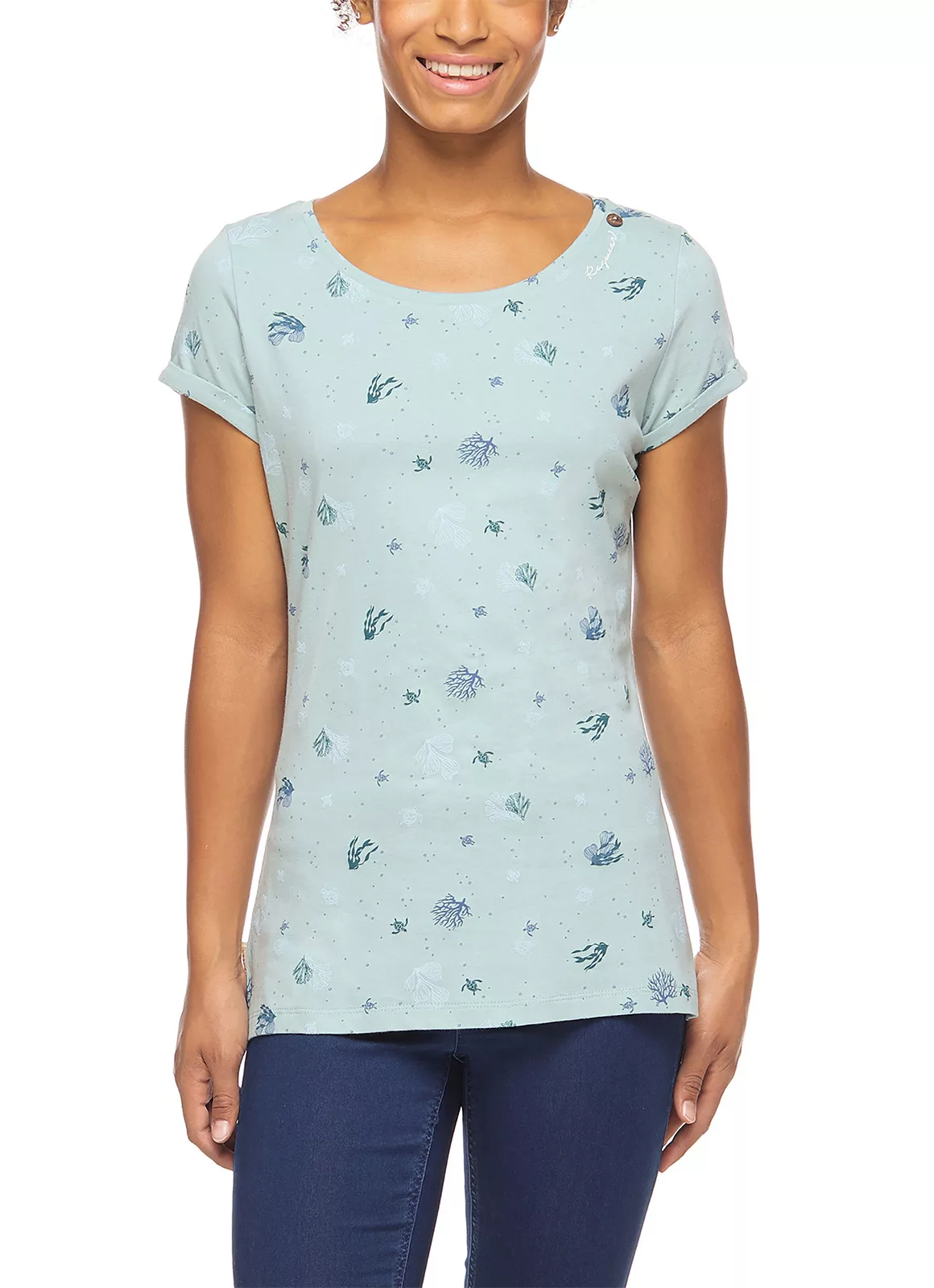 Ragwear Top Florah B Organic aqua günstig online kaufen