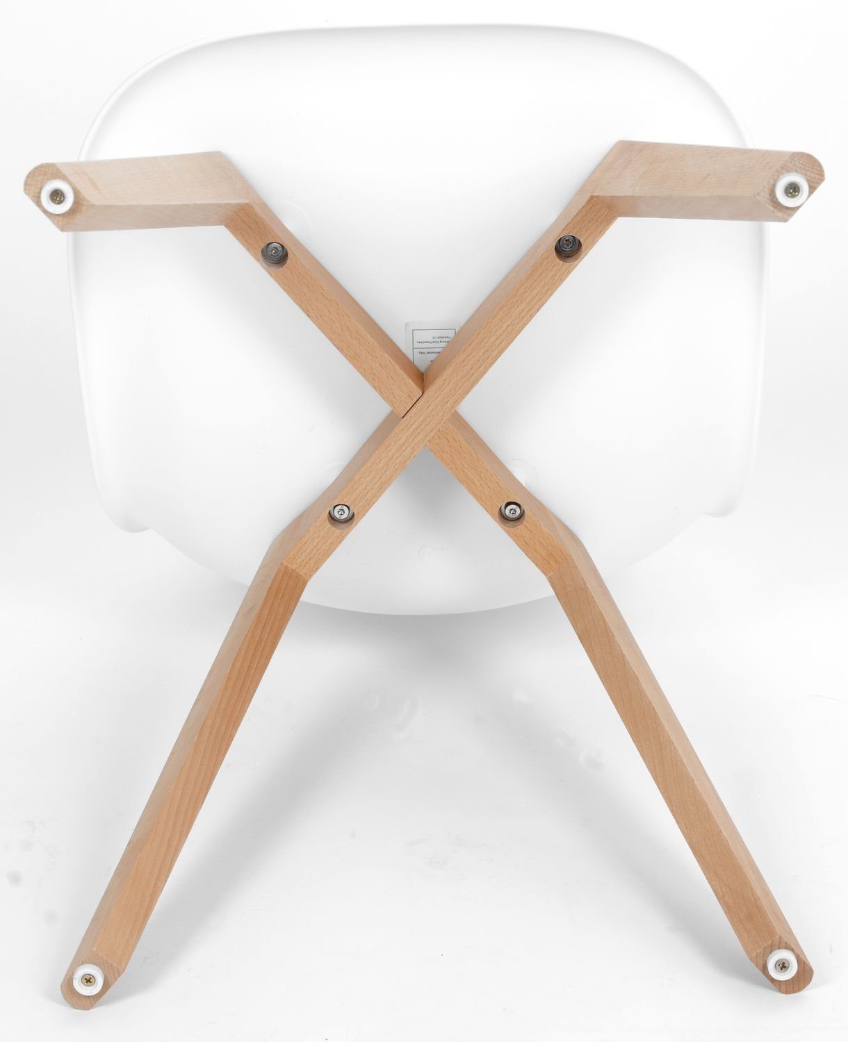 BURI Stuhl Schalenstuhl weiß Esszimmerstuhl Küchenstuhl günstig online kaufen