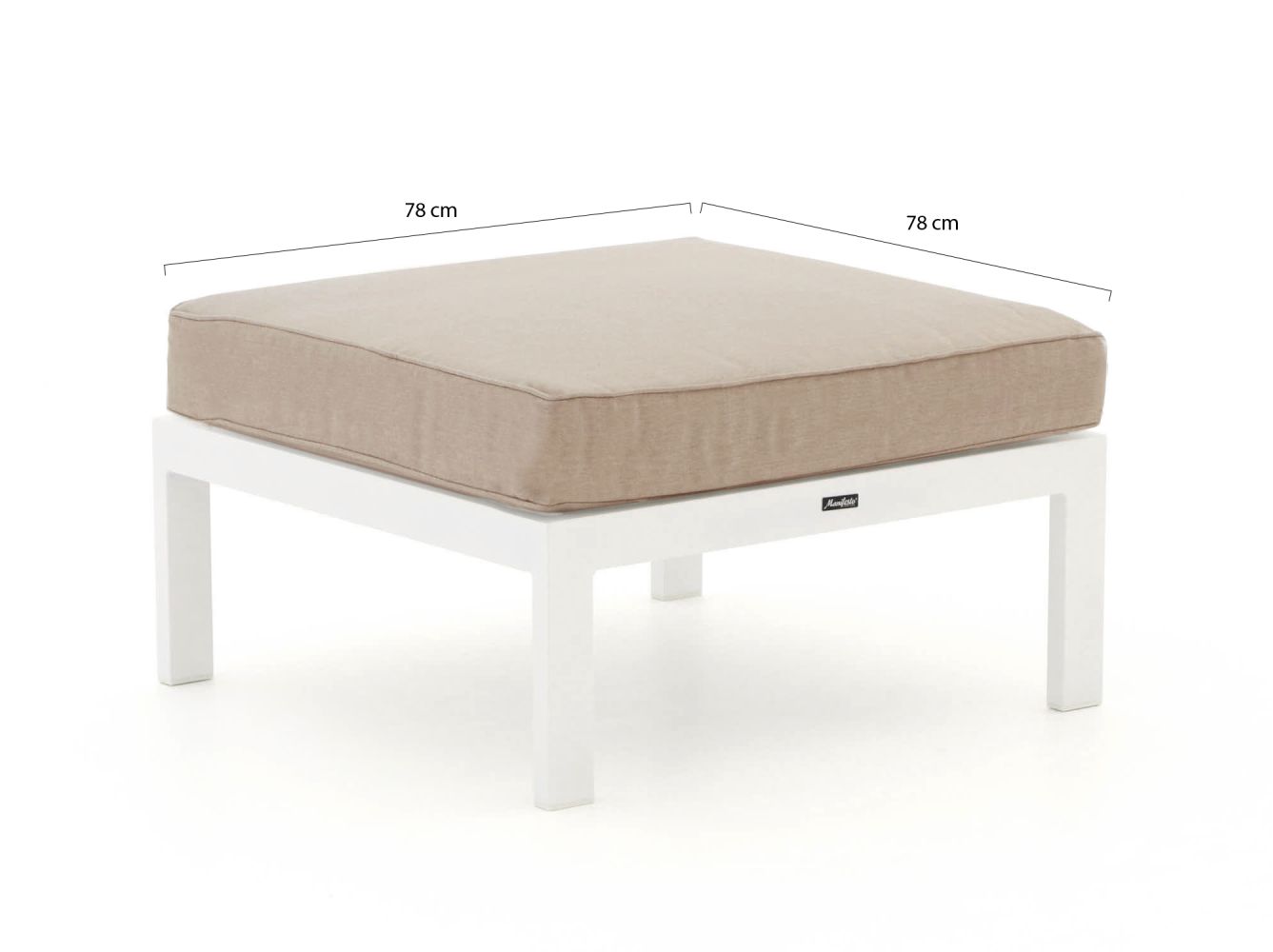 Manifesto Alzano Lounge Gartenhocker 78x78 cm günstig online kaufen