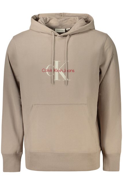 Calvin Klein Jeans Sweatshirt Herren Kapuzen-Sweatshirt Beige – Nachhaltig günstig online kaufen