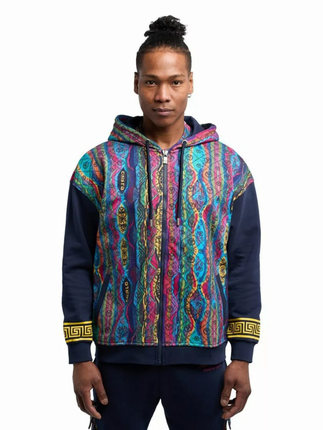 CARLO COLUCCI Kapuzenstrickjacke De Min günstig online kaufen