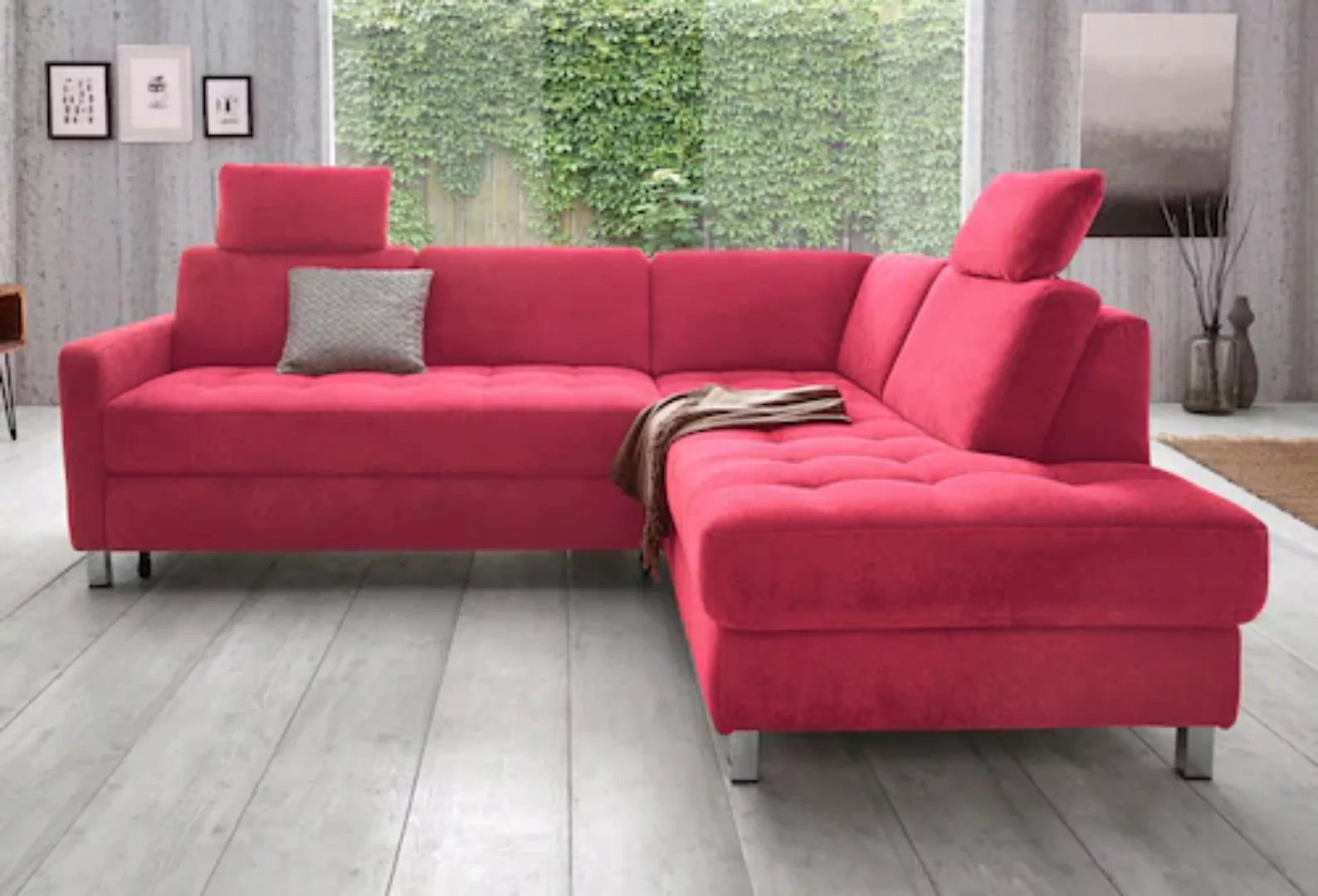 sit&more Ecksofa Mistral L-Form, wahlweise mit Bettfunktion günstig online kaufen