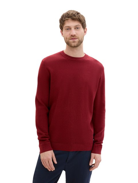 TOM TAILOR Strickpullover, mit Logo-Badge an der Seite günstig online kaufen