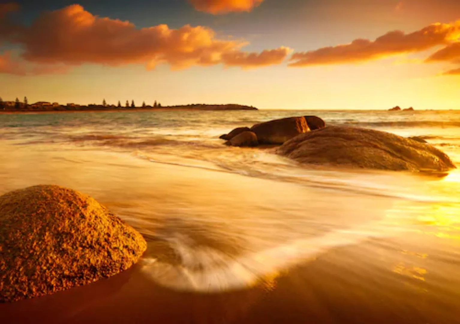 Papermoon Fototapete »Sun Tintes Beach« günstig online kaufen
