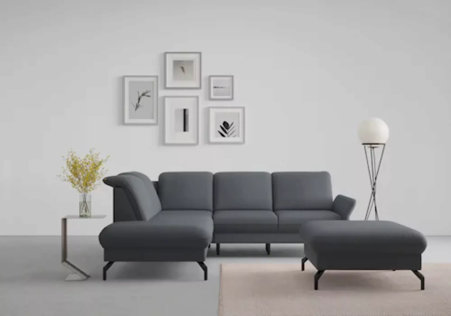 sit&more Ecksofa "Fashion L-Form", wahlweise mit Kopfteilverstellung und Vo günstig online kaufen