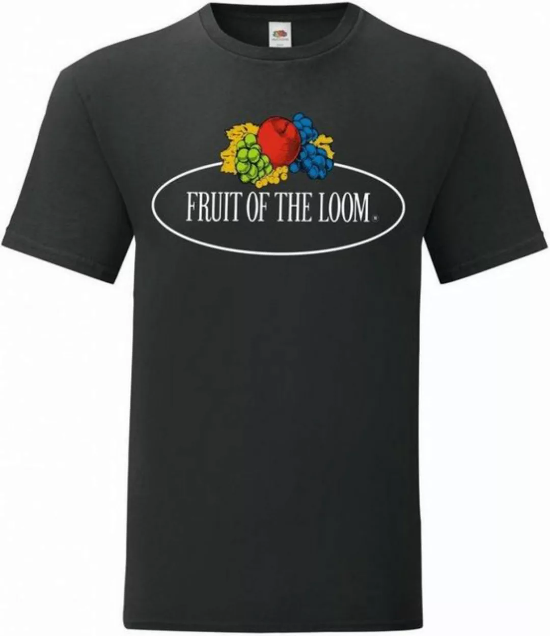 Fruit of the Loom Rundhalsshirt Vintage T Large Logo Print günstig online kaufen