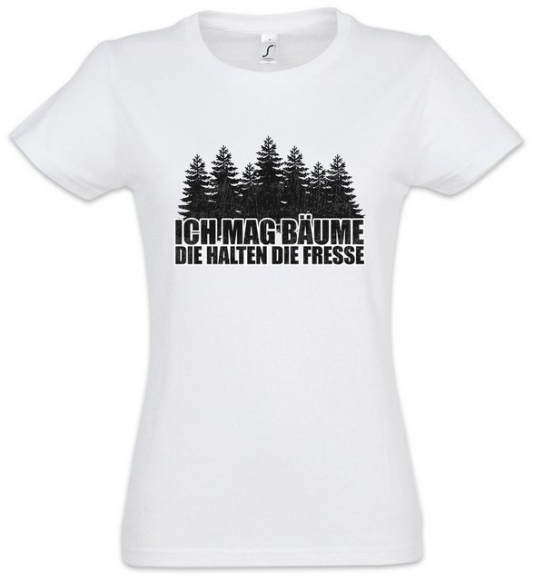 Urban Backwoods Print-Shirt Ich Mag Bäume Damen T-Shirt Outdoor Trekking Na günstig online kaufen