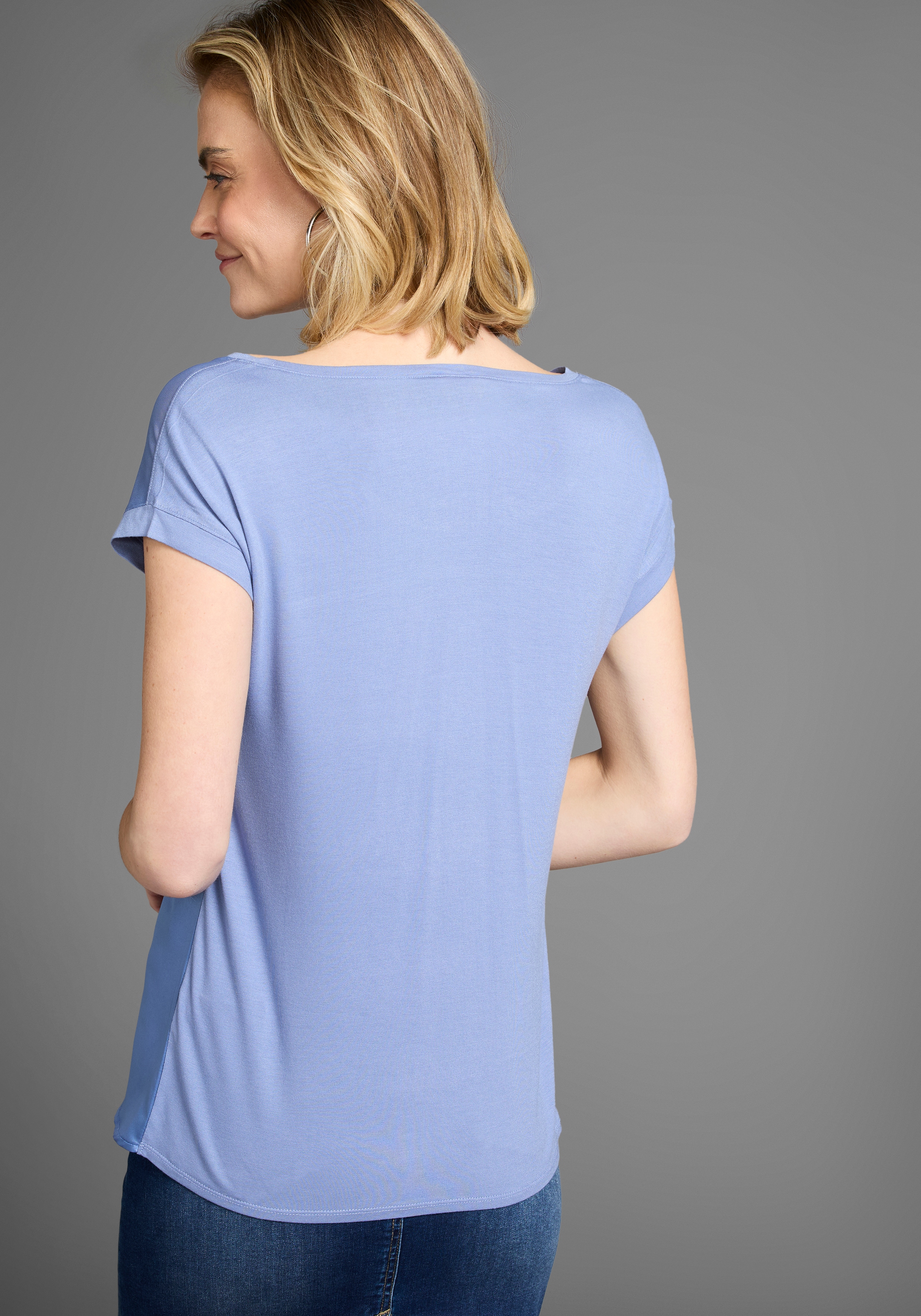 Laura Scott Shirtbluse mit Meshpart günstig online kaufen