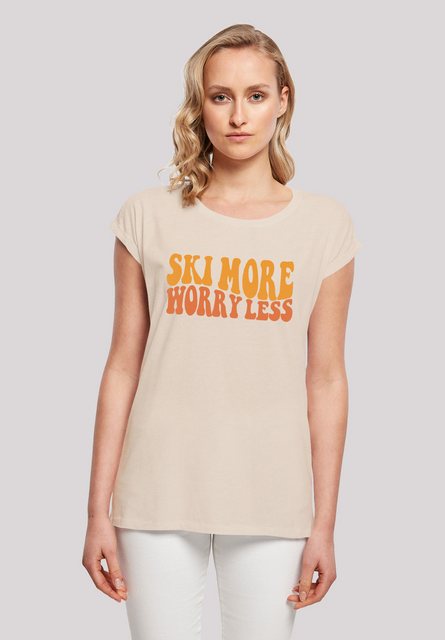 F4NT4STIC T-Shirt "Ski More Worry Less", Premium Qualität günstig online kaufen