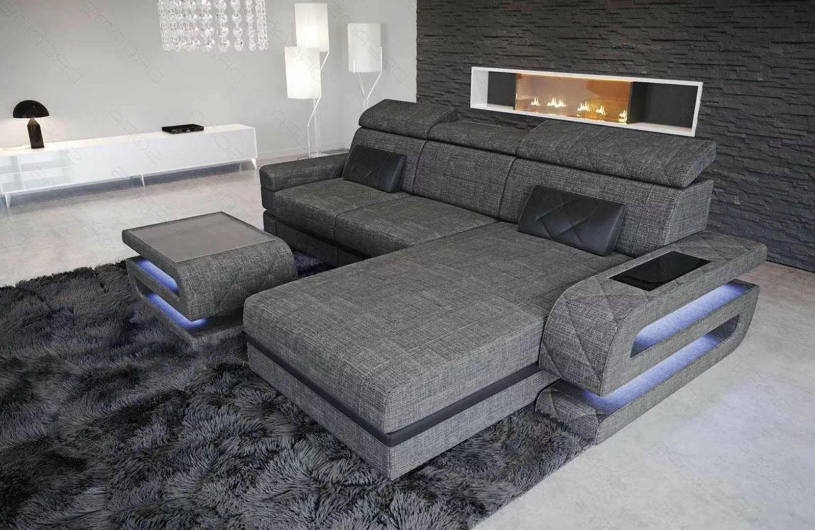 Sofa Dreams Ecksofa Stoff Couch Stoffsofa Bologna L Form Polstersofa, Webst günstig online kaufen