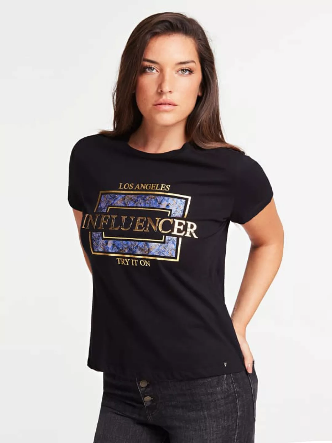 T-Shirt Influencer-Print günstig online kaufen