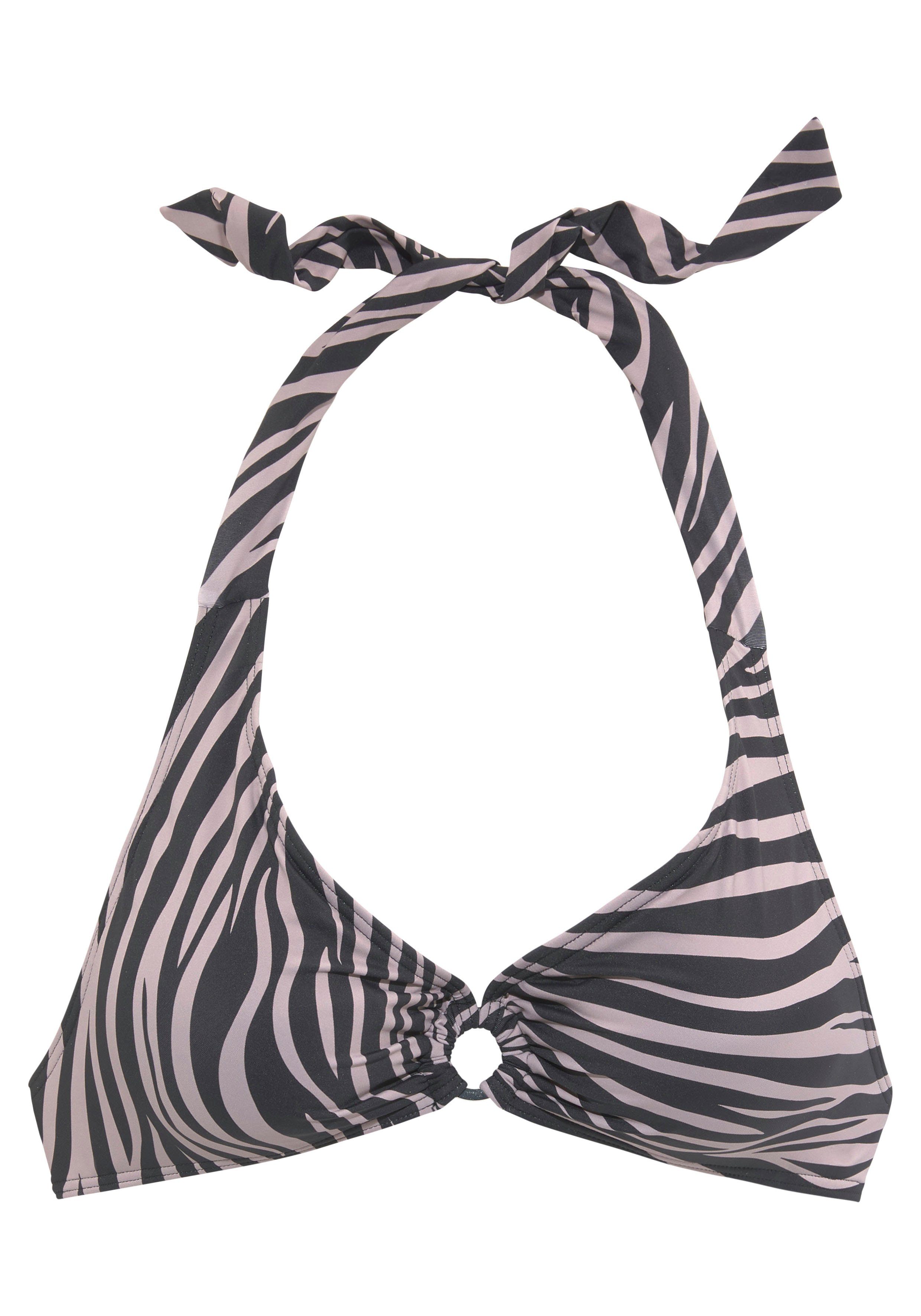 LASCANA Triangel-Bikini-Top Kaa, mit Zierring günstig online kaufen