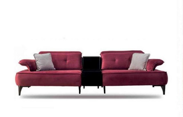 JVmoebel Sofa Sofa 3 Sitzer Sofas Rosa Stoff Wohnzimmer Luxus Modern Neu, 1 günstig online kaufen