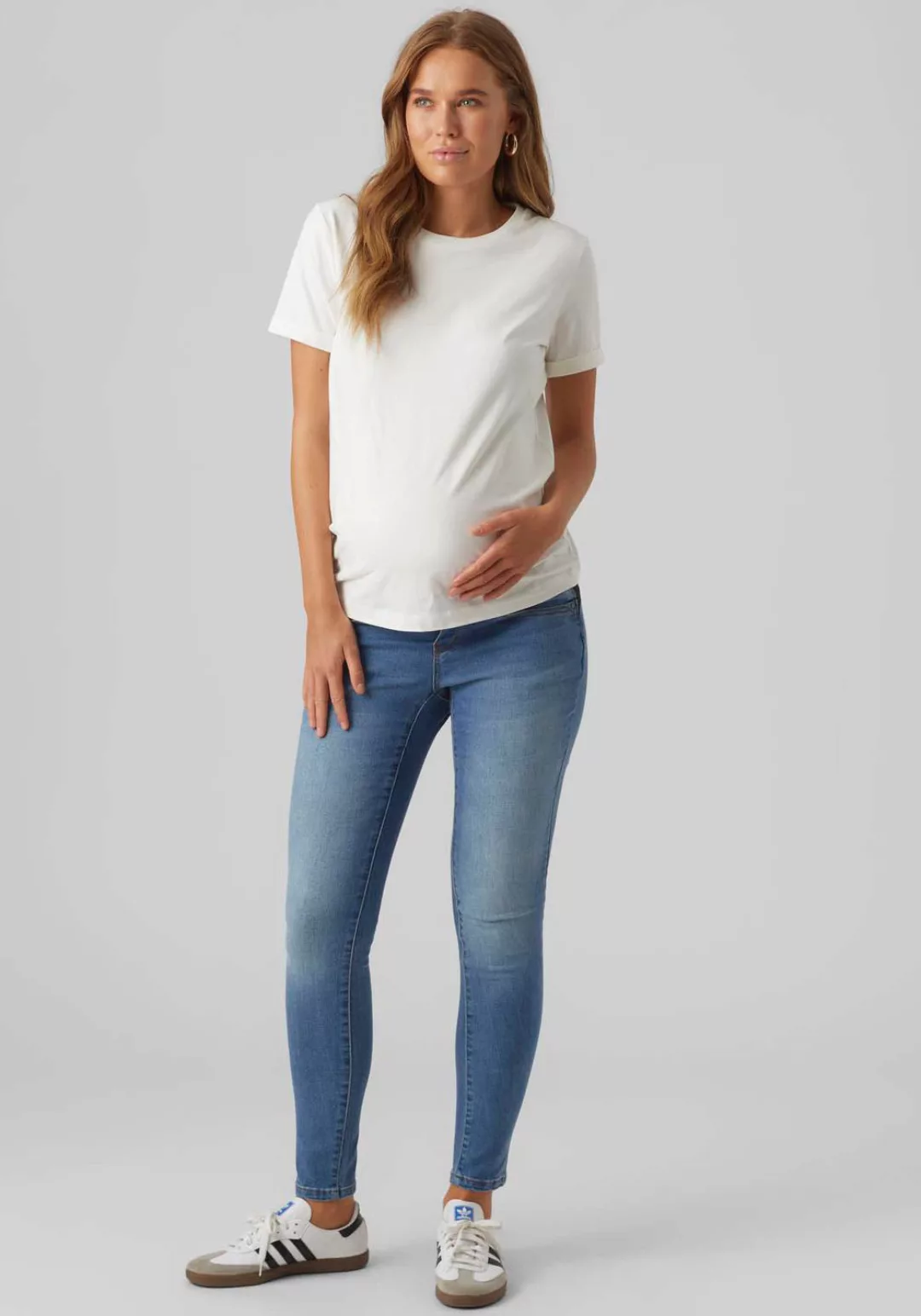 Mamalicious Slim-fit-Jeans "MLEVANS SLIM JEANS W. ELASTIC" günstig online kaufen